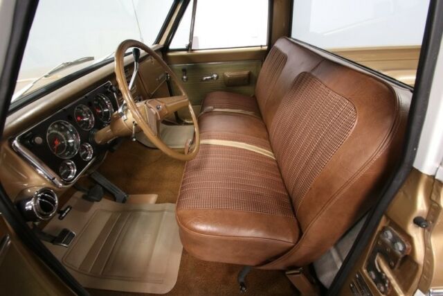 classic vintage chevy custom gold white saddle 6 lug air conditioning
