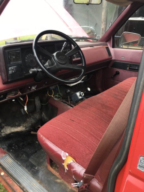1988 chevy truck with plow