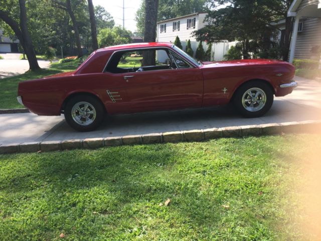 1966 mustang coupe 289 cu in motor pony interior