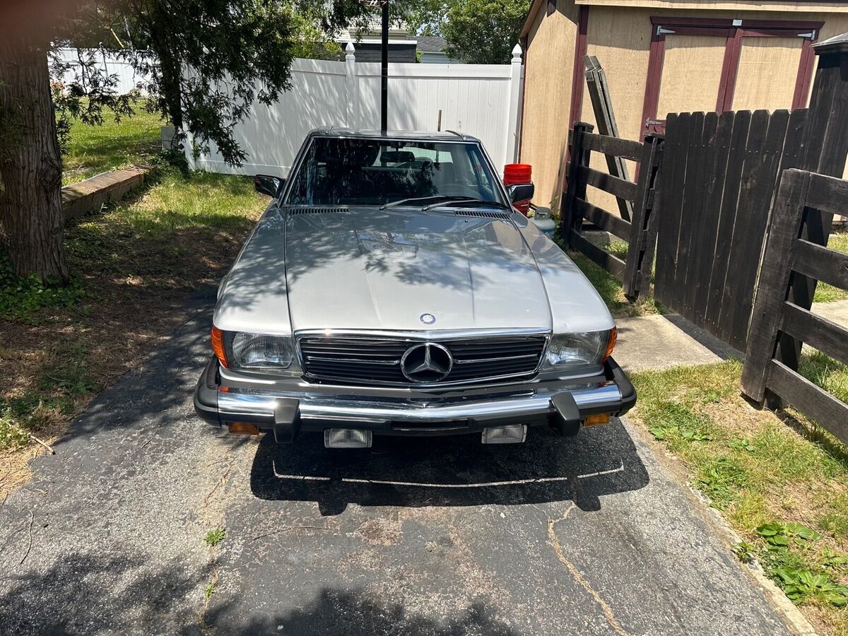 1982 mercedes-benz sl-class convertible grey rwd automatic sl