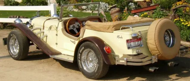 1928 mercedes ssk - gazelle kit car - volkswagen complete replica - excellent