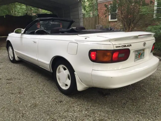 used 93 toyota celica gt convertible cheap florida car white black cloth auto