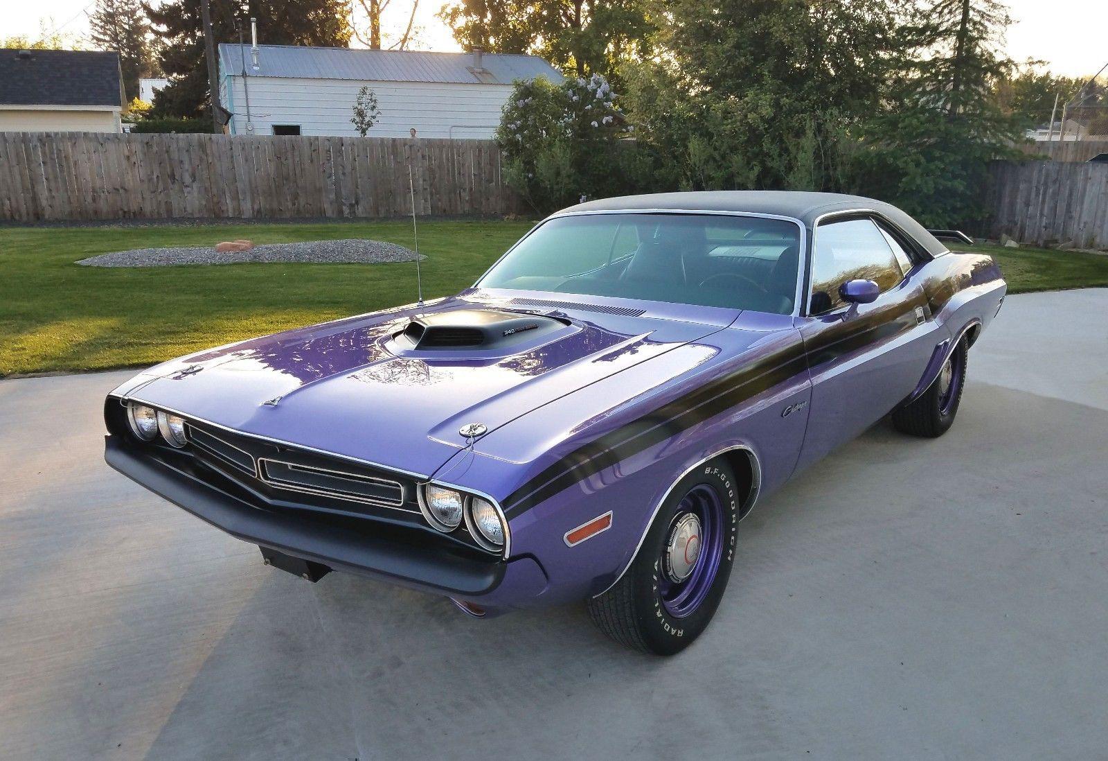1971 dodge challenger r/t original n96 shaker hood