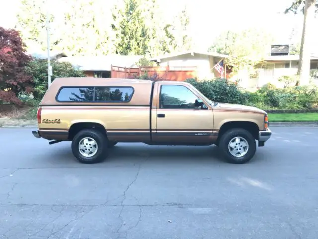 1989 chevy 3/4 ton 4x4 scottsdale lwb matching canopy low miles 350 v8 4spd