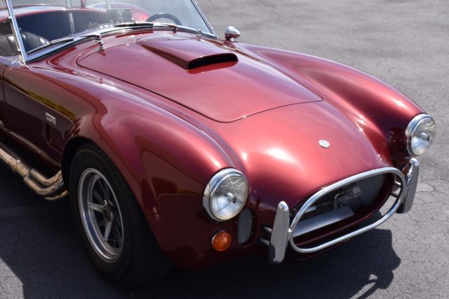 1967 shelby cobra e.r.a. 427ci side-oiler v8 4-speed top loader 0 miles burgundy