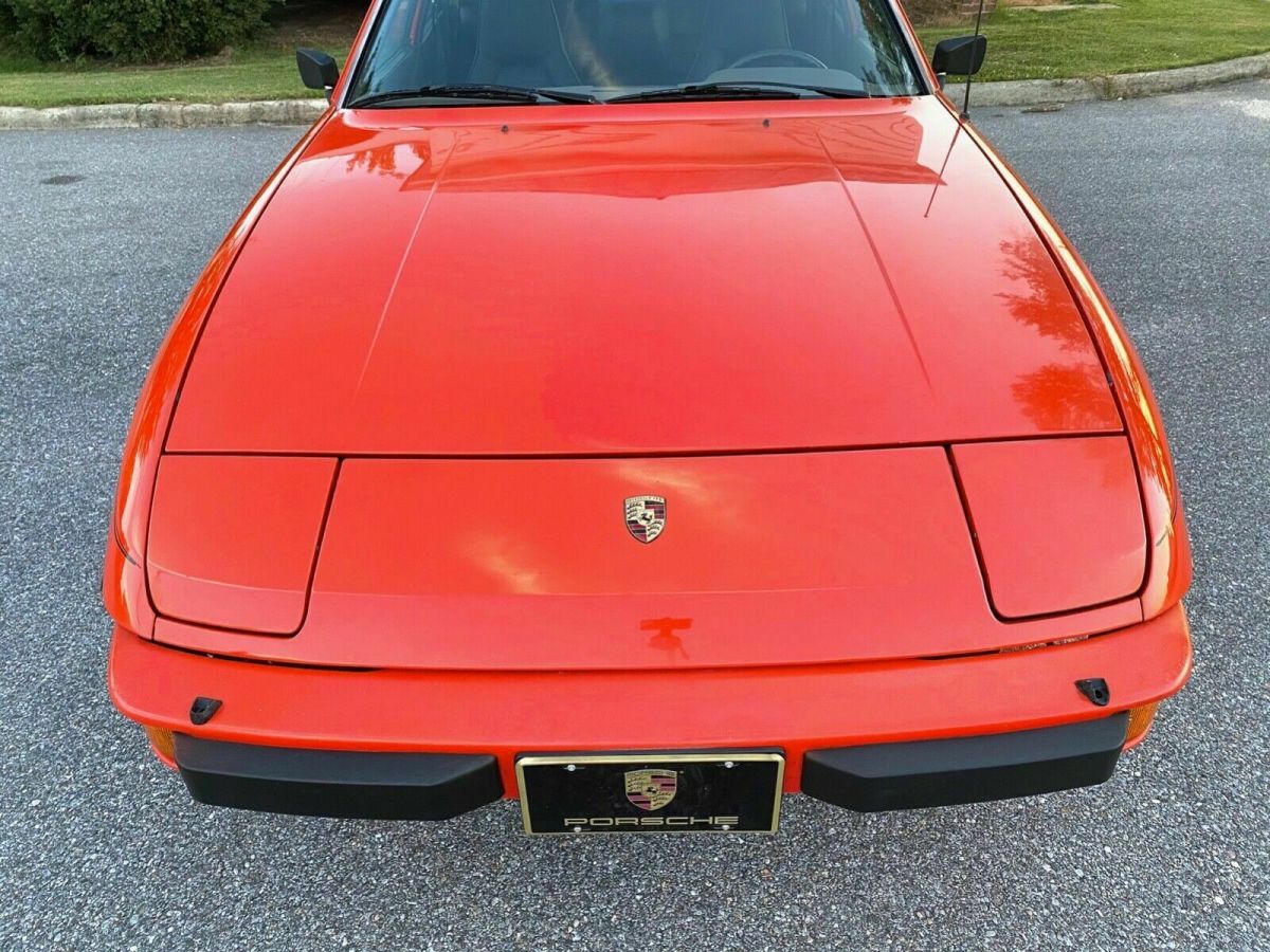 1977 porsche 924 coupe orange rwd manual black