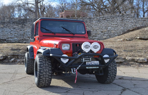 1994 jeep wrangler yj chevy 350 engine automatic turbo 350 4x4 with winch