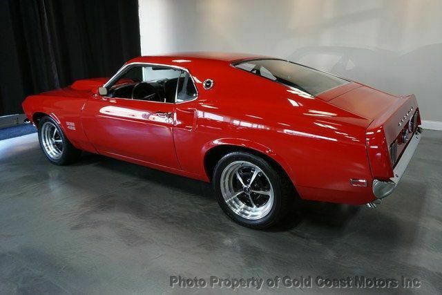 1969 ford mustang boss 429 restomod red/blk jon kasse v8 600hp fresh build rare!