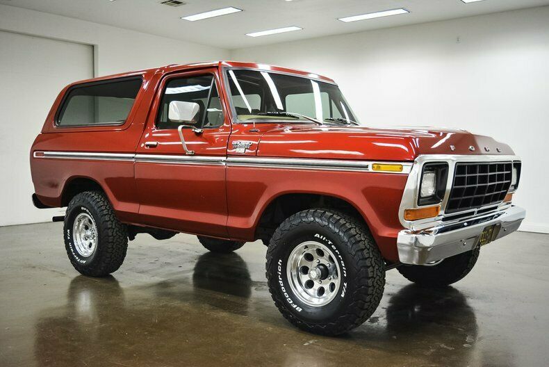 1979 ford bronco ranger xlt 4x4 72330 miles maroon suv 460 big block v8 c6