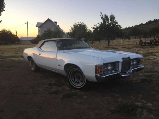 1972 mercury cougar convertable, muscle car, classic