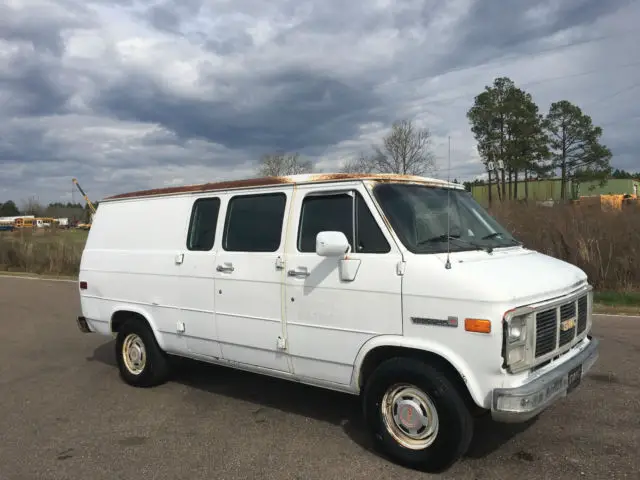 1991 gmc vandura 2500 cargo/utility work van 350-v8 gas n mississippi no reserve
