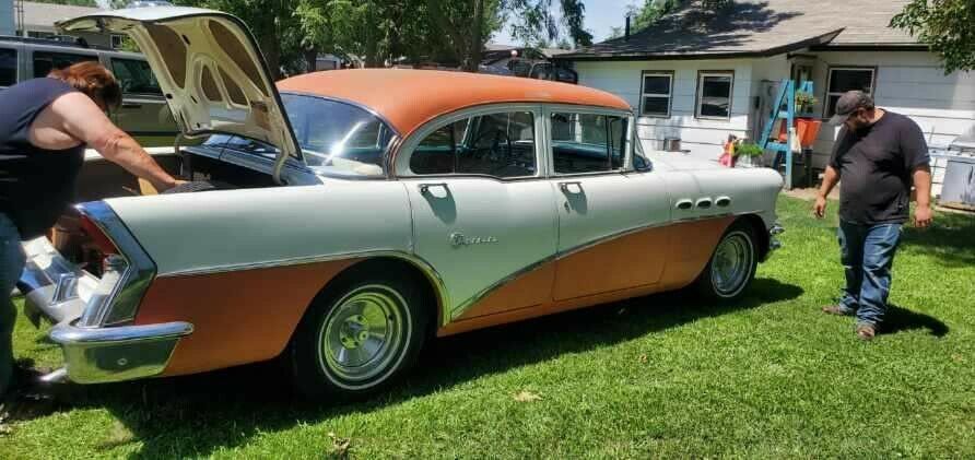 1956 buick special sedan orange rwd automatic
