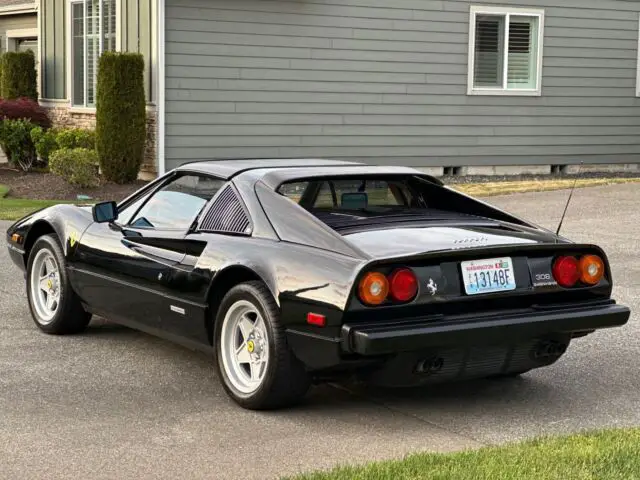 1984 ferrari 308 gts convertible black rwd manual gts quattro
