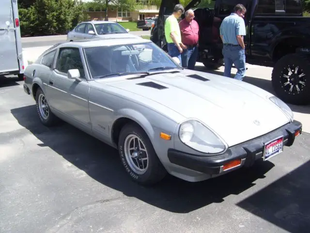 1979 datsun 280zx, 79713 miles, silver, 5 speed manual trans, l28 2753 cc