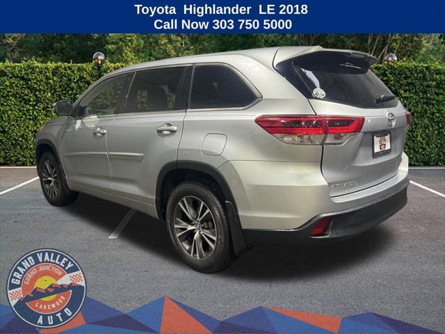 2018 toyota highlander le