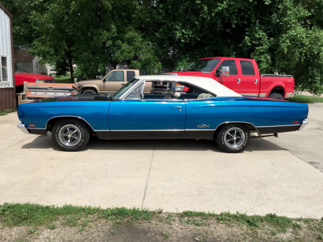 1969 plymouth gtx satellite 440, mopar muscle, numbers matching, driver