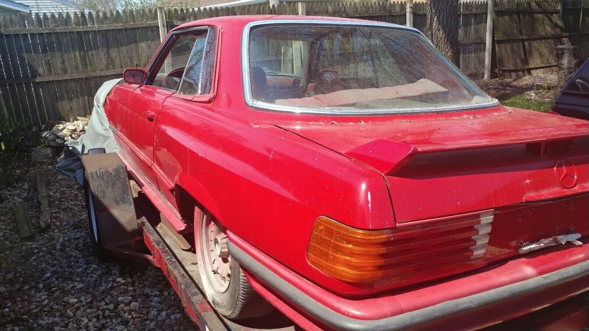 1973 mercedes-benz 450 slc sedan red rwd automatic amg custom