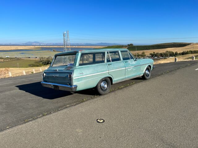 1963 chevrolet chevy ii nova 400 series wagon. 4 doors, 2 seats, 6-passengers