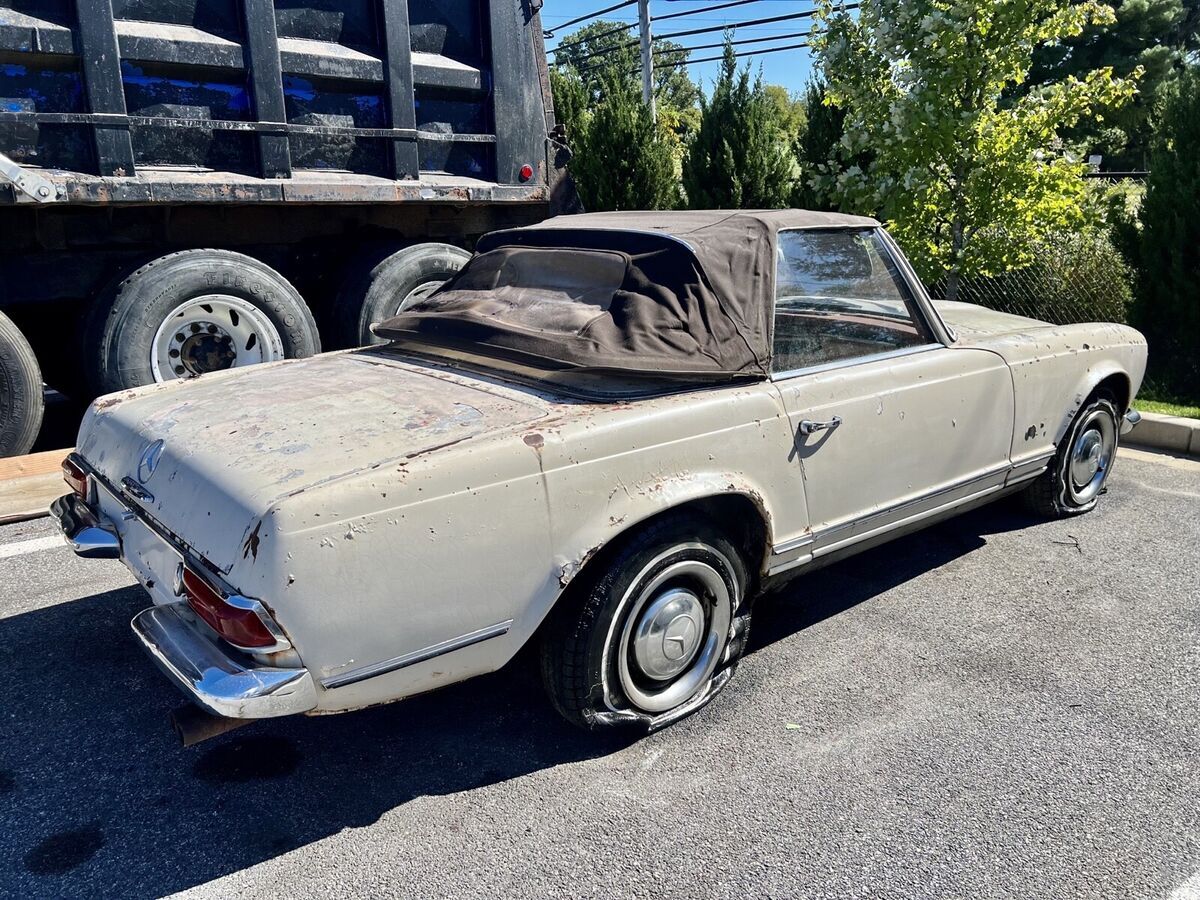 1964 mercedes-benz 230 sl convertible white