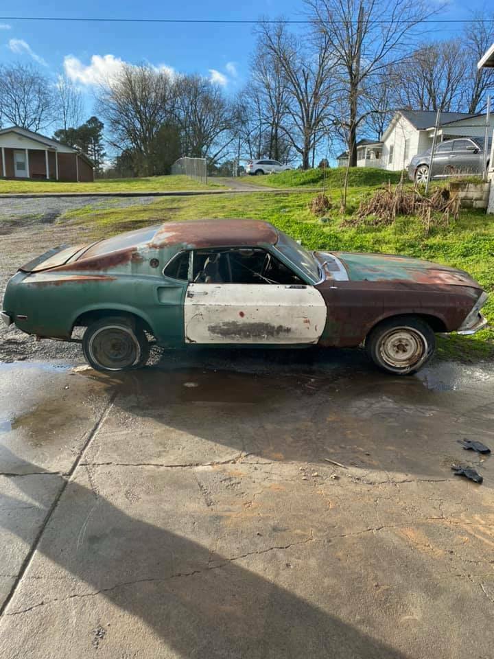 1969 ford mustang silver jade 302 v8 auto