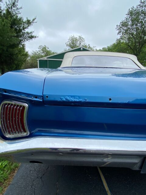 1966 pontiac tempest convertible blue rwd automatic