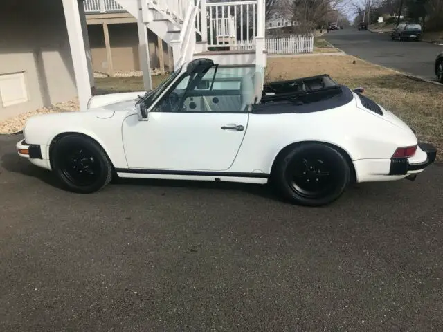 1988 porsche 911 carrera cabriolet convertible 3.2l engine g50 transmission mint