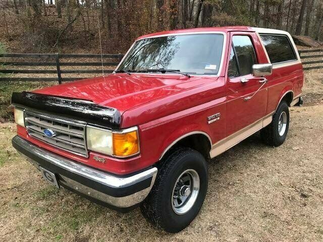 1989 ford bronco, red with 121000 miles available now!