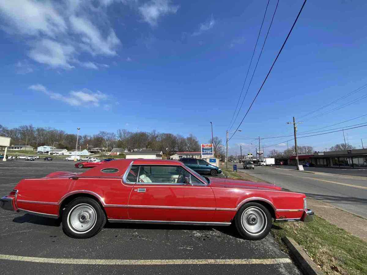 1976 lincoln continental mk iv red lipstick edition