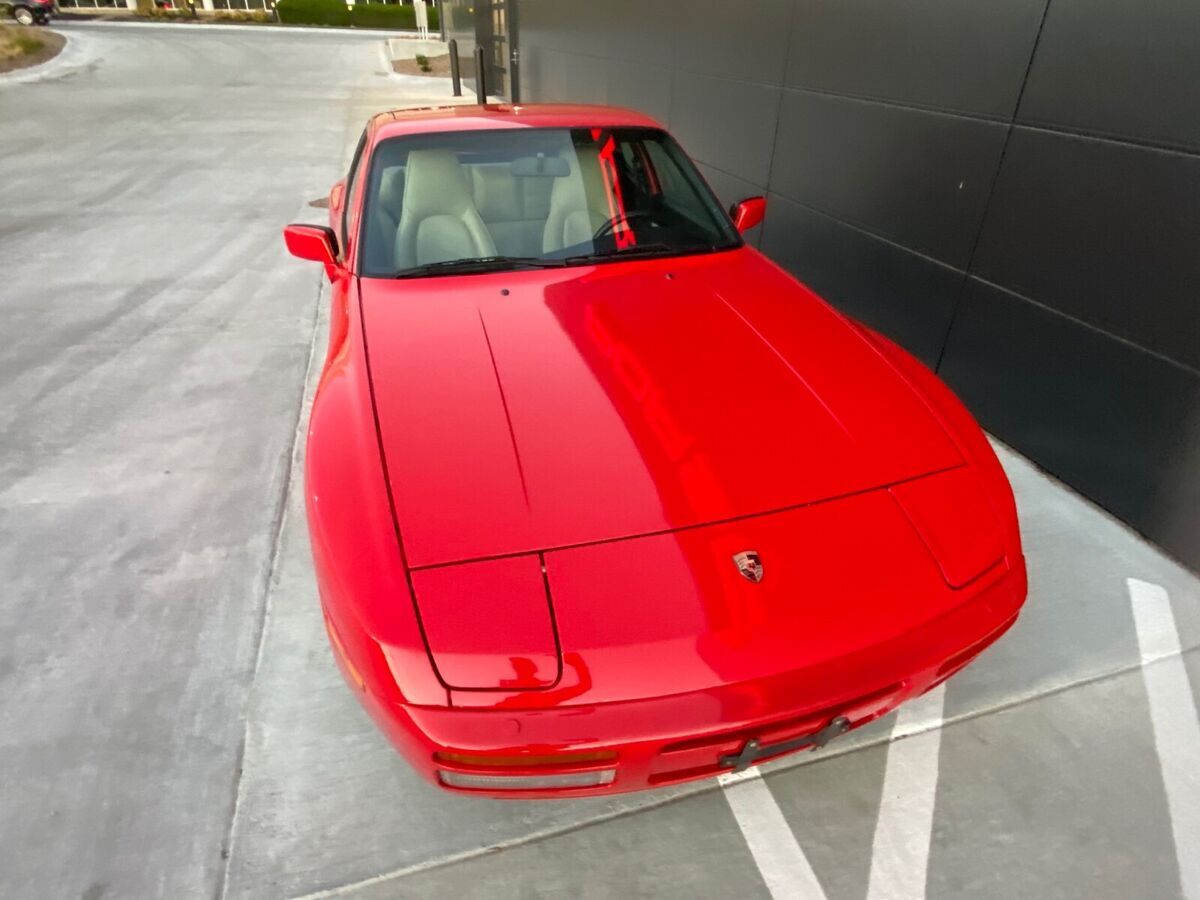 1990 porsche 944 red rwd manual s2