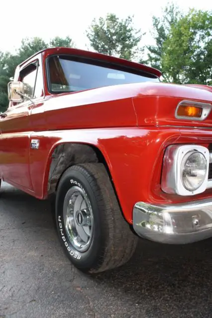 1966 chevrolet c10 pickup truck, fleetside body, 350 v8 chevy engine