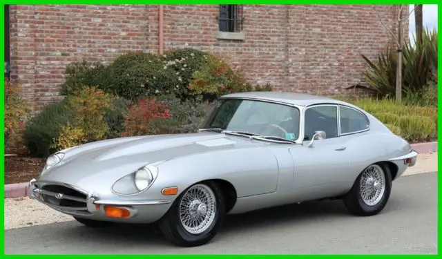 beautiful garaged solid 69 etype 4.2 ltr series 2 fhc brand-new a/c silver/blck