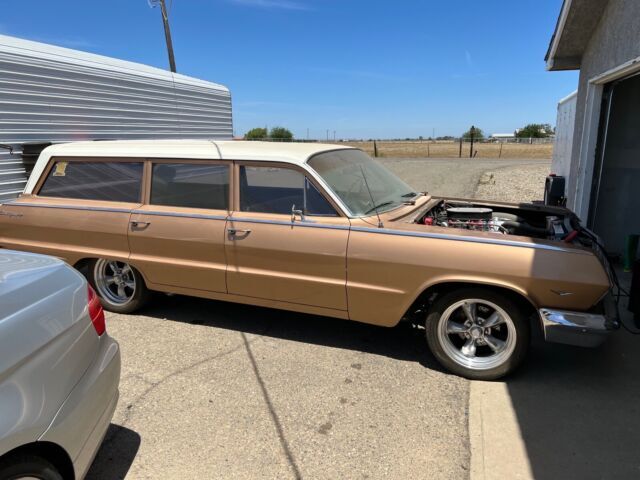 1963 chevrolet biscayne wagon brown rwd automatic