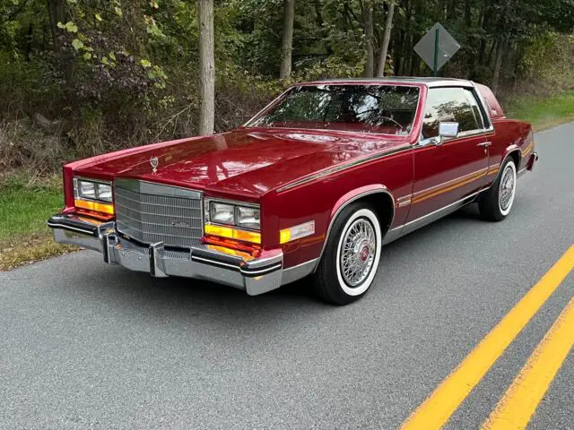 1983 cadillac eldorado coupe red fwd automatic