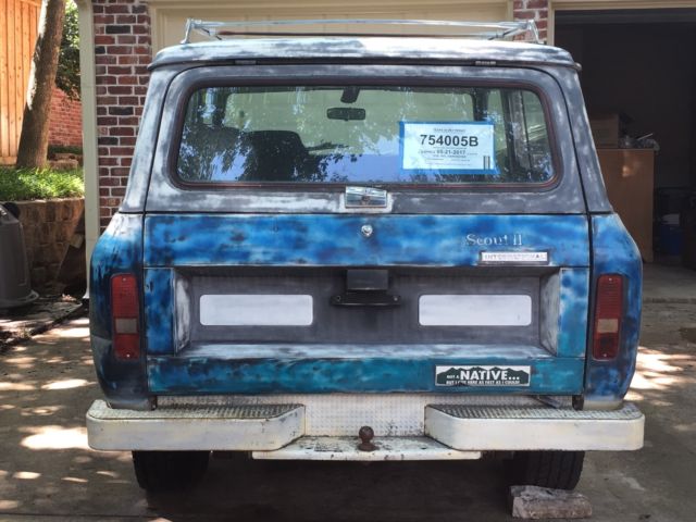 1978 international scout ii 345 4-speed manual 4wd w/locking hubs