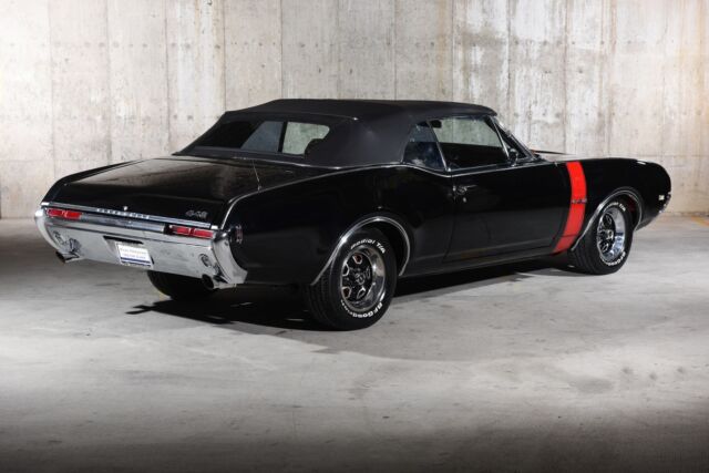 1968 oldsmobile 442 0 black convertible manual