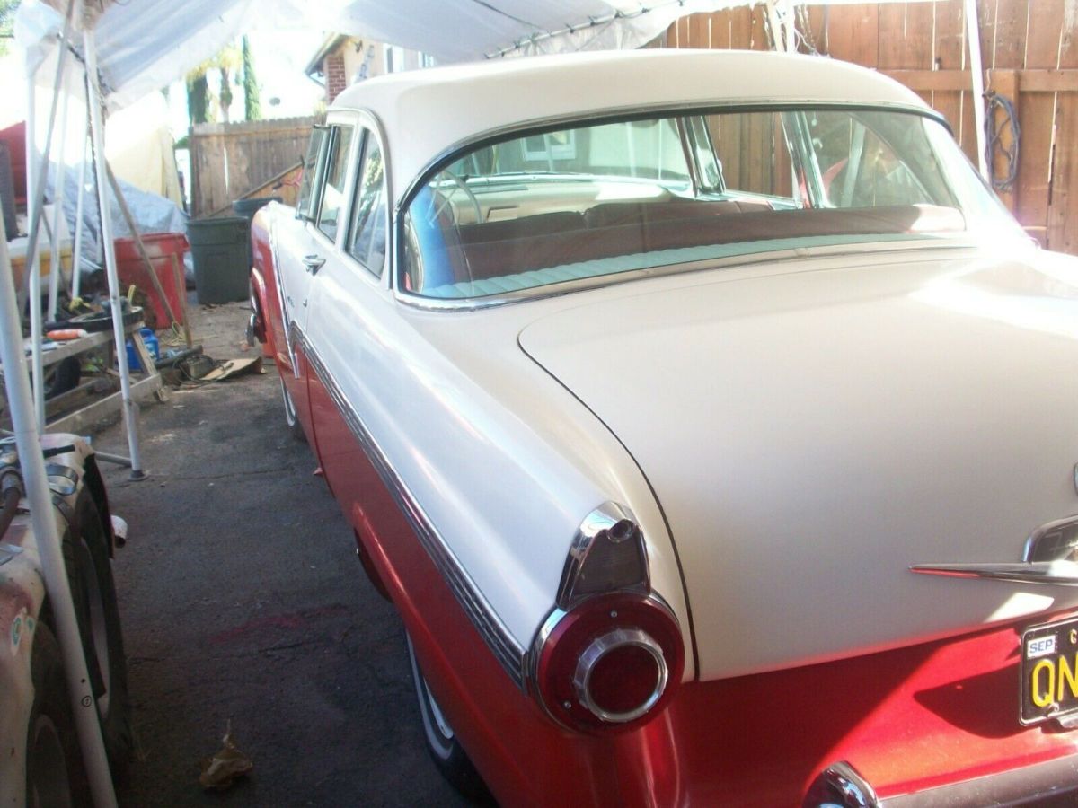 1956 ford fairlane red and white was green calif, car