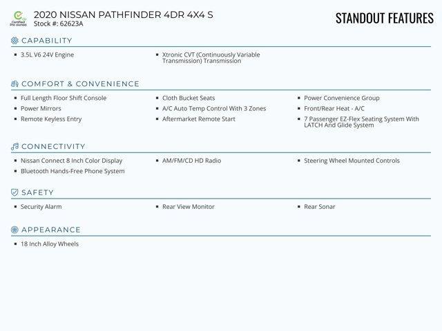 2020 nissan pathfinder s