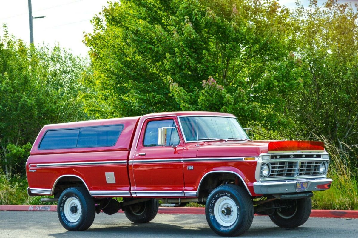 1973 ford f-250 factory high boy long bed 4x4 4-speed manual 95k miles