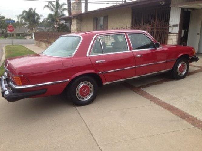 1976 mercedes sel in orange, ca