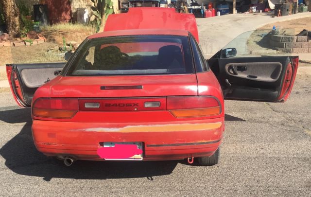 classic 1990 nissan 240 sx runs drives a/c 5 speed manual nice