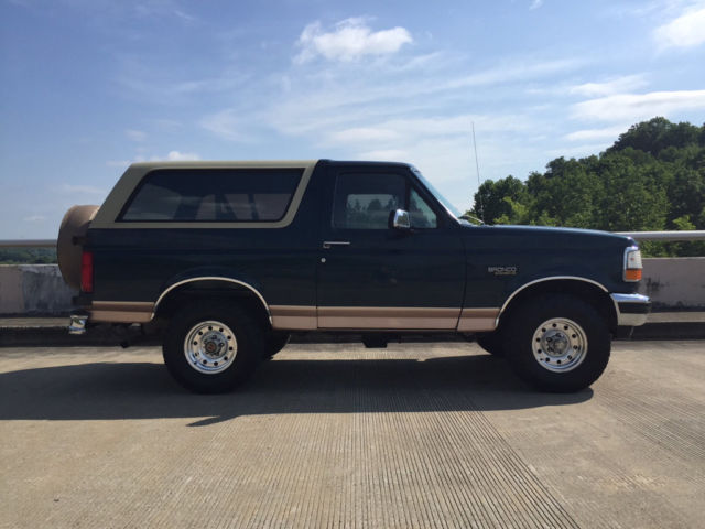 rare bronco eddie bauer leather 4x4 5.8 liter v8 off road no rust strong ford