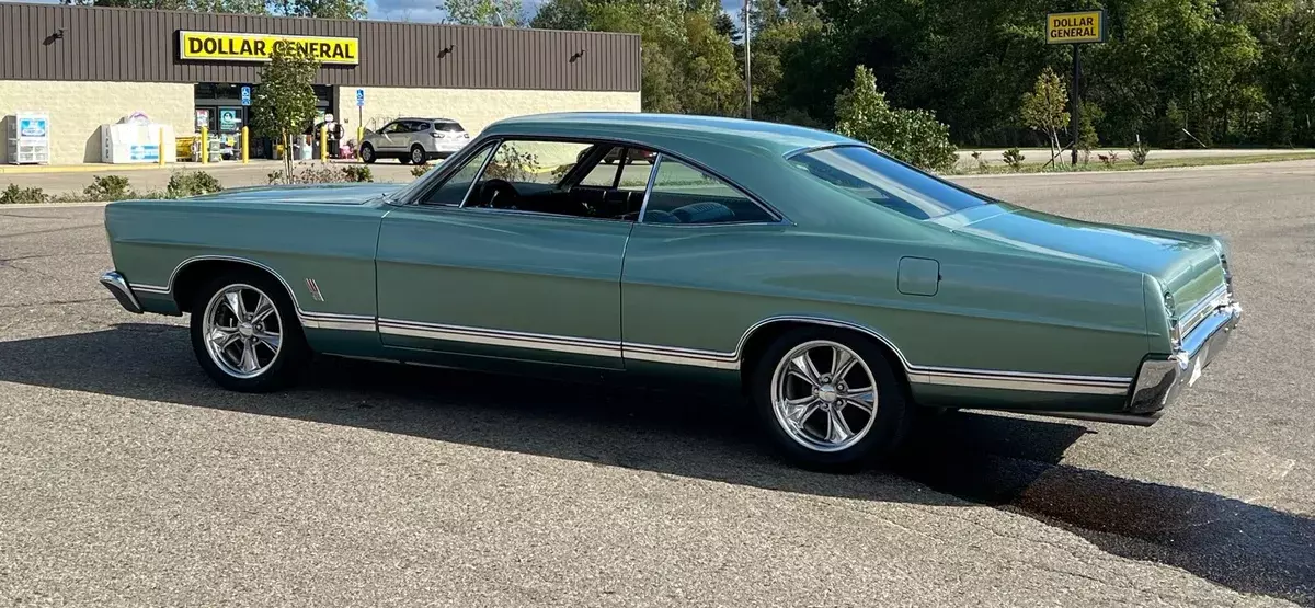 1967 ford galaxy 500 hardtop coupe green rwd automatic fastback