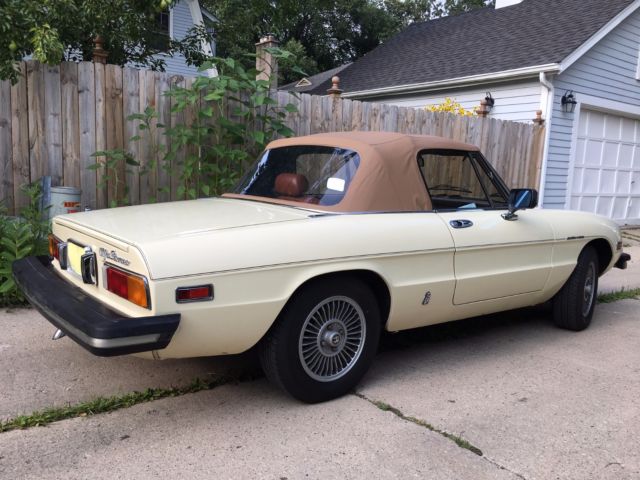 1981 alfa romeo spyder veloce convertible 2-door