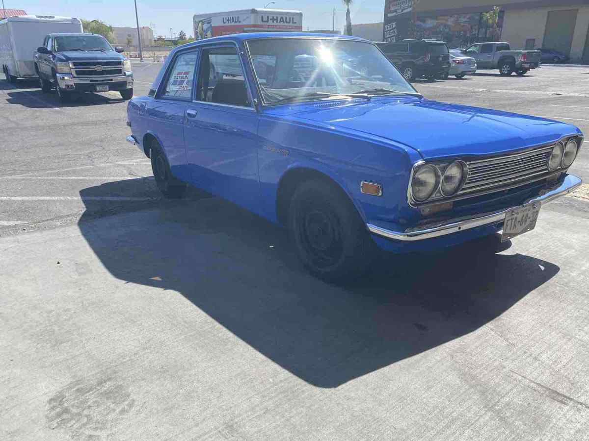 1972 datsun 510 coupe blue rwd automatic