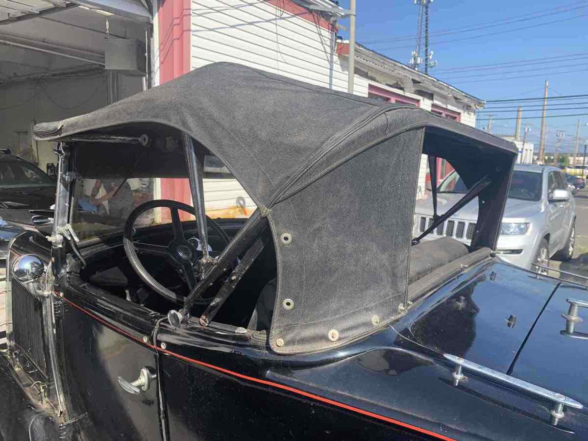 1930 ford model a convertible black rwd manual