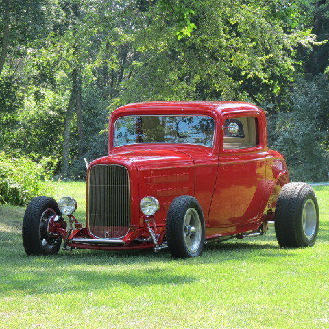 1932 little deuce coupe red stunning build hardly driven power windows and doors