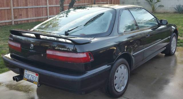 1991 acura integra ls 2dr hatchback black original owner clear title