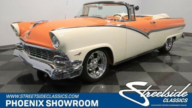 droptop restomod cruiser classic vintage collector orange white frame-off restor
