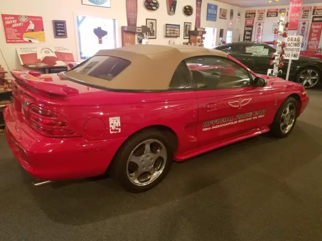 "real" 1994 ford mustang indianapolis 500 track car svt cobra 1200 miles!!