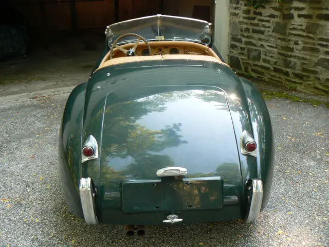 nice xk 120 jaguar ots needs attention from sitting, a cleaning & fresh fuel